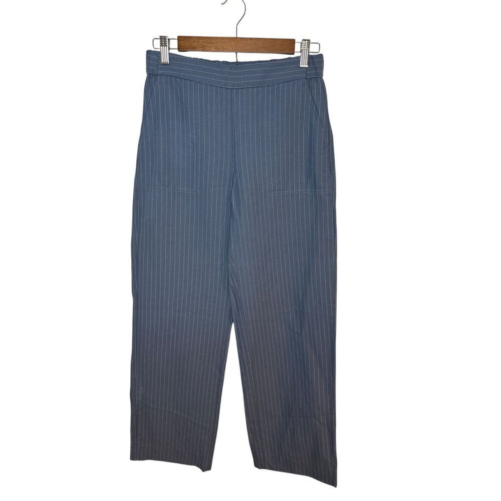 Banana Republic Chambray Blue & White Stripe Pull On Pant Size XS